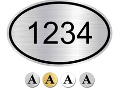 Placuta din aluminiu de usi cu numar